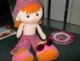 Poupée chiffon + assiette charlotte aux fraises - 5 € l'ensemble